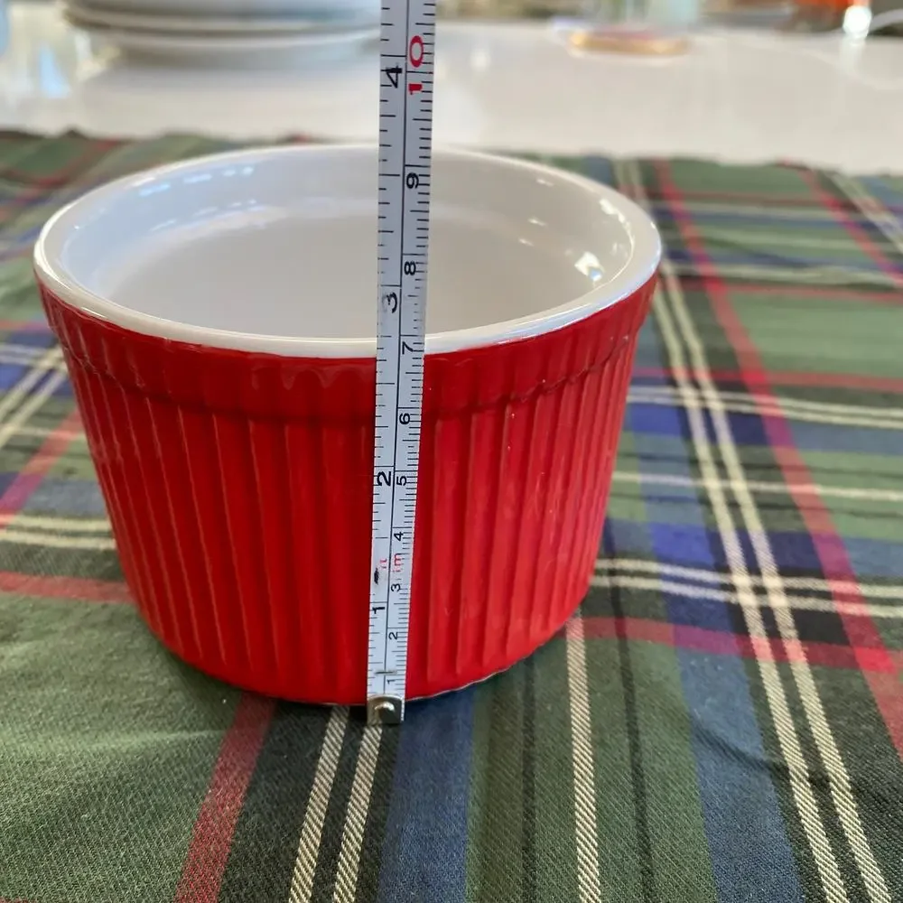 BIA red ramekin